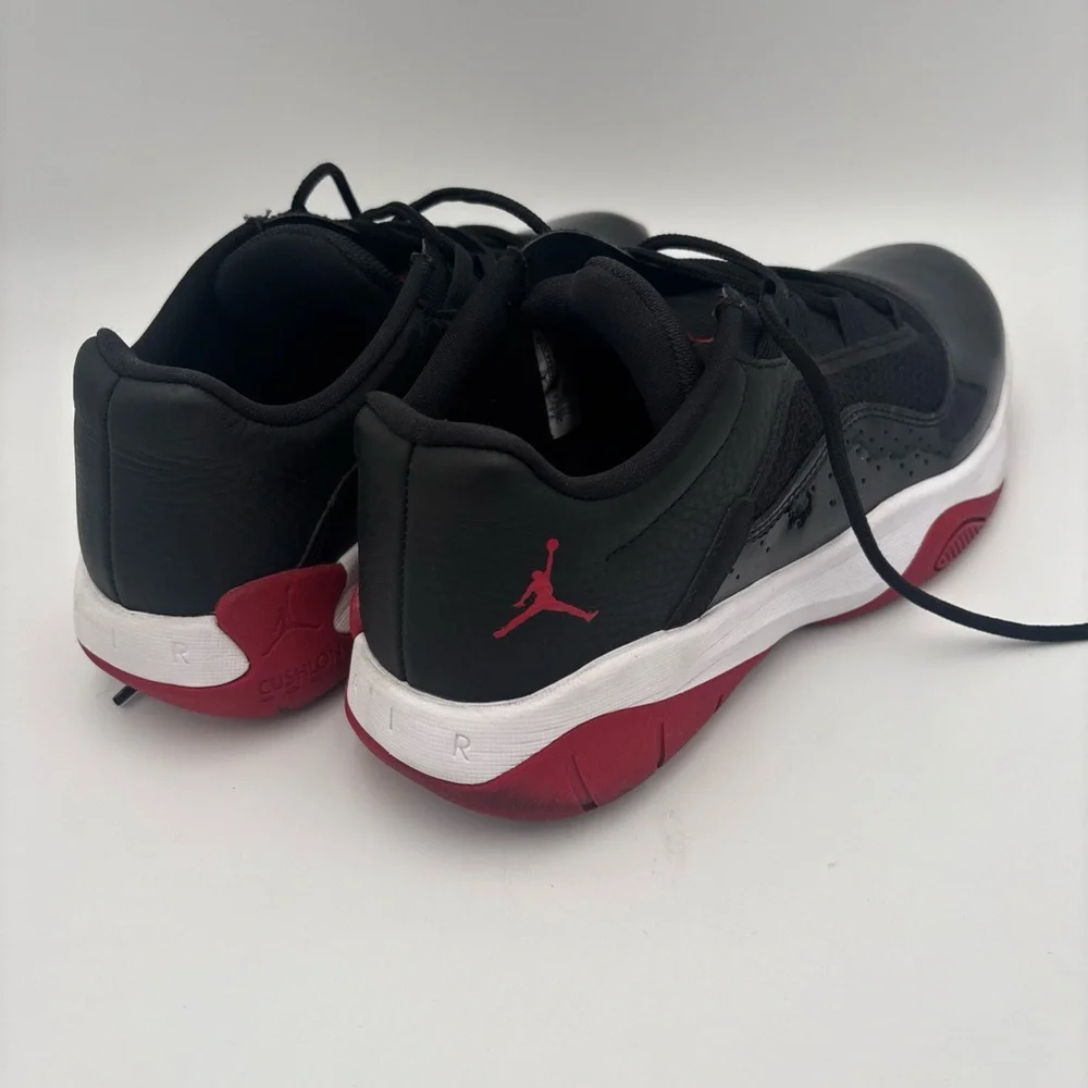 Jordan Black‎ and Red Athletic Shoes